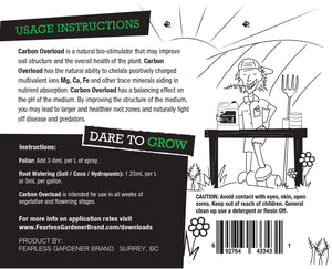 Dare To Grow - Carbon Overload Back Label